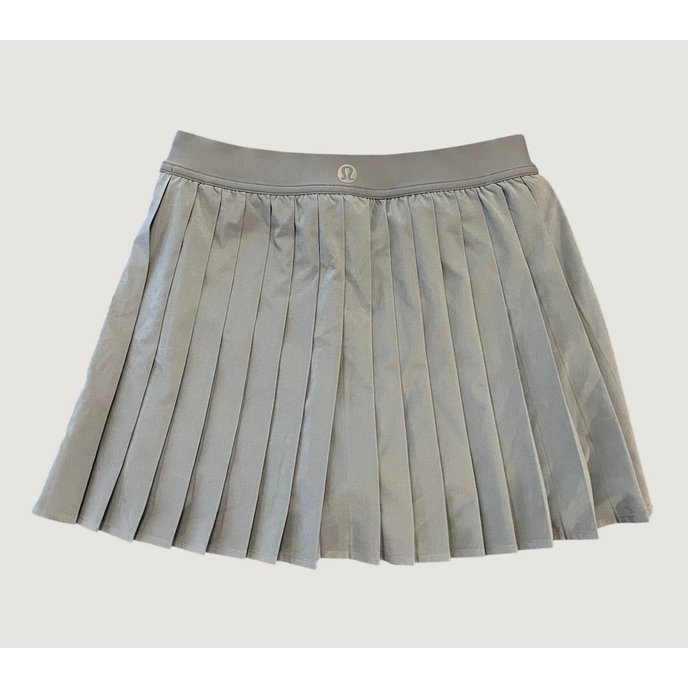 Lululemon Pleated Tennis Skort Women 4 Blue Grey Athletic 1681